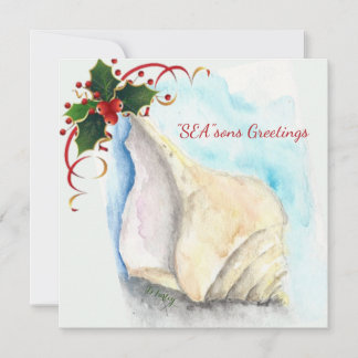 Seashells Ornament Thank You Card