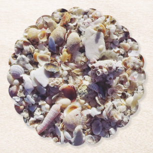 Seashells Paper Coaster