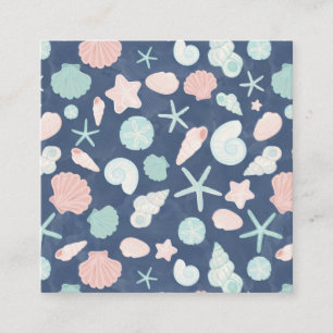seashells pattern appointment card