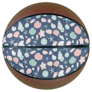 seashells pattern basketball