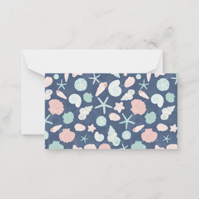 seashells pattern card (Front)
