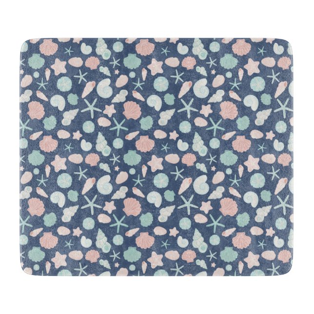 seashells pattern cutting board (Front)
