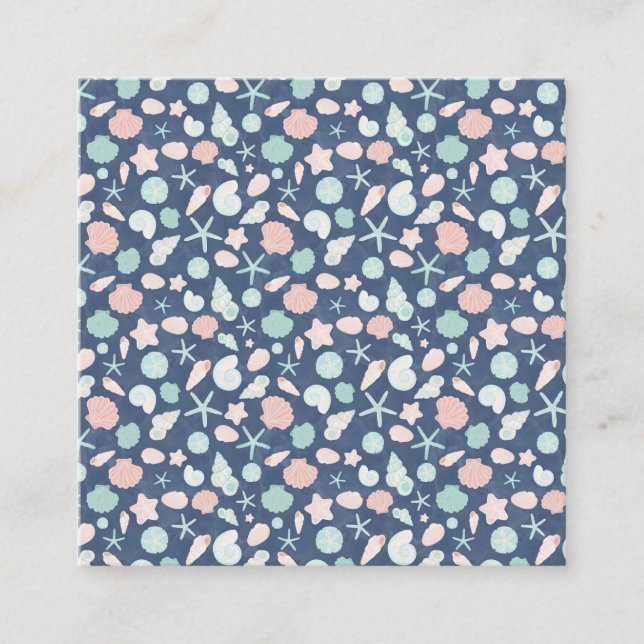 seashells pattern discount card (Front)