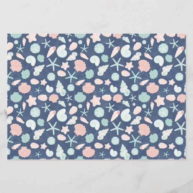 seashells pattern flyer (Front)