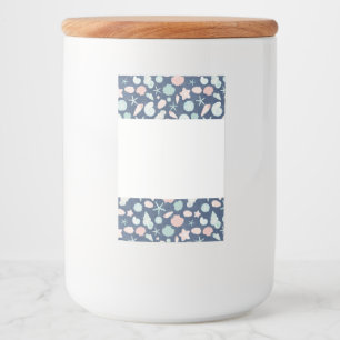 seashells pattern food label