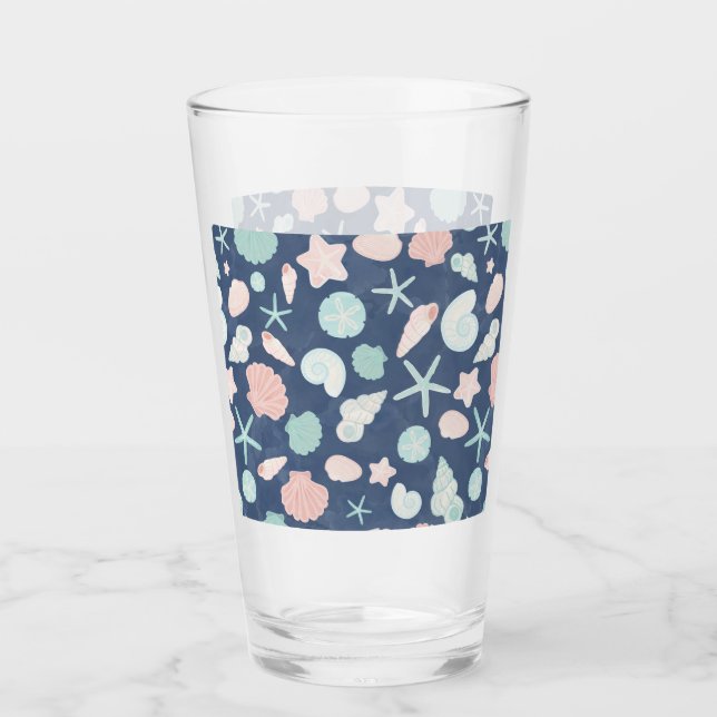 seashells pattern glass (Front)
