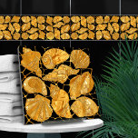 Seashells pattern - gold and black<br><div class="desc">Seashells pattern - gold and black</div>