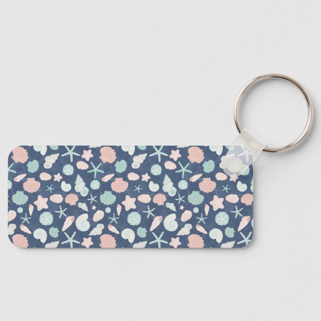 seashells pattern key ring (Front)