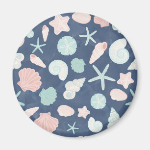 seashells pattern magnet