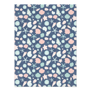 seashells pattern photo print