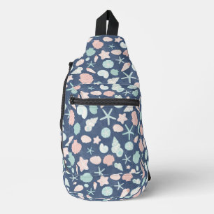 seashells pattern sling bag