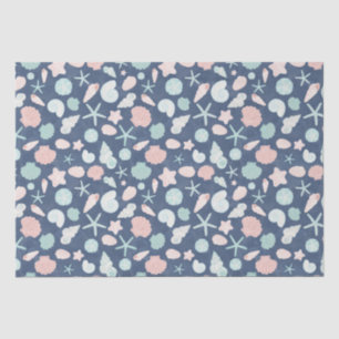 seashells pattern tissue paper
