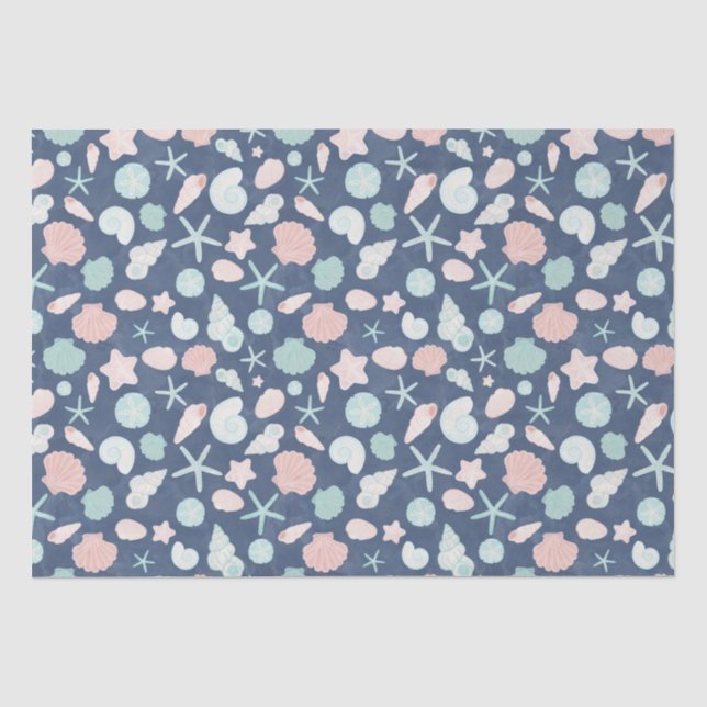 seashells pattern tissue paper (Front)