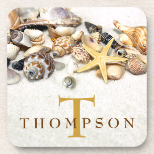 Seashells Personalised Coasters