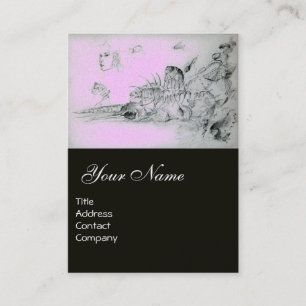 SEASHELLS  Pink Pearl Paper Business Card