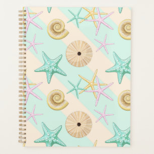 Seashells Retro Pastel Sea Life Planner