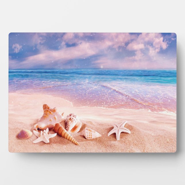Seashells Sea Beach Plaque (Front)