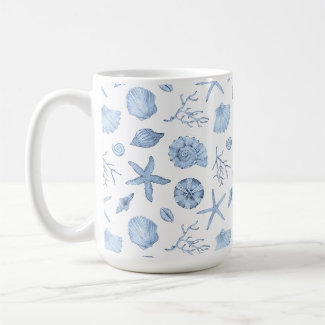 Seashells Seashore Mug (Left)