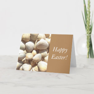 Seashells Summer, Happy Easter Sea Shells Holiday Card