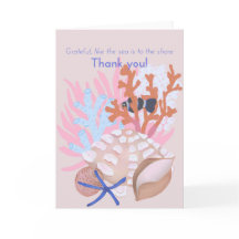 Seashells Thank You Card
