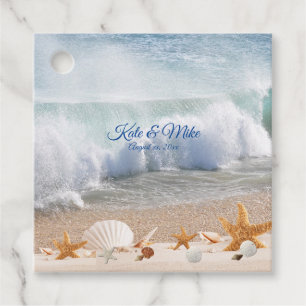 Seashells Tropical Ocean Starfish Sand Dollar Favour Tags