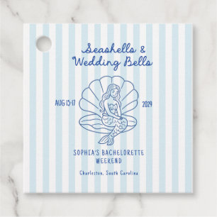 Seashells & Wedding Bells Bachelorette Favour Tags