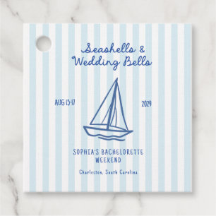 Seashells & Wedding Bells Bachelorette Favour Tags