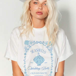 Seashells & Wedding Bells Bachelorette Tri-Blend Shirt
