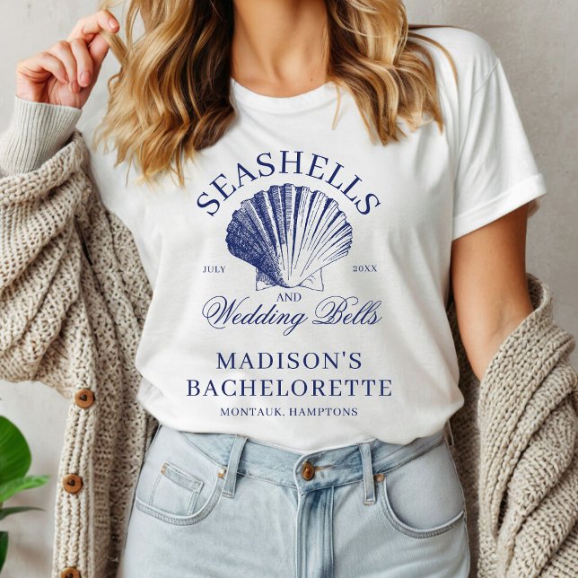 Seashells & Wedding Bells Bachelorette Tri-Blend Shirt (Creator Uploaded)