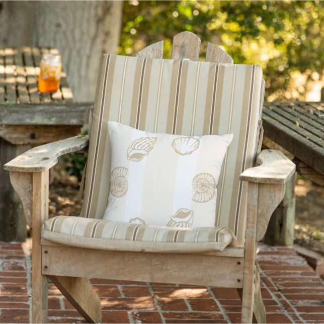 Seashells & Wedding Bells Bridal Shower Cushion (Chair)
