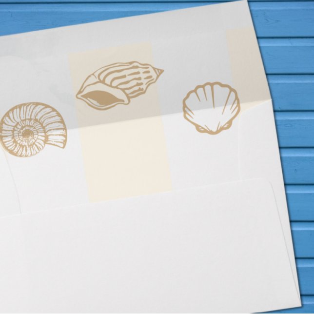 Seashells & Wedding Bells Bridal Shower Envelope (Creator Uploaded)