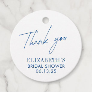 Seashells & Wedding Bells BRIDAL SHOWER Favour Tags