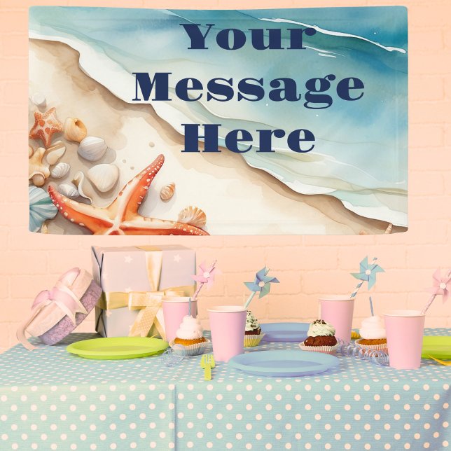 Seashore Bliss Beach Party Banner (Creator Uploaded)
