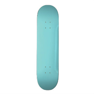 Seashore Blue Personalised Aqua Teal Background Skateboard