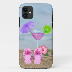 Seashore Cocktail and Flip-flops iPhone 11 Case