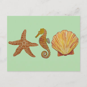 Seashore Holiday Postcard