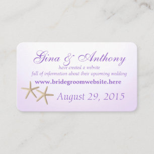 Seashore Hydrangea Purple Information Cards