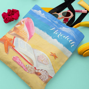 Seashore Personalised Tote Bag