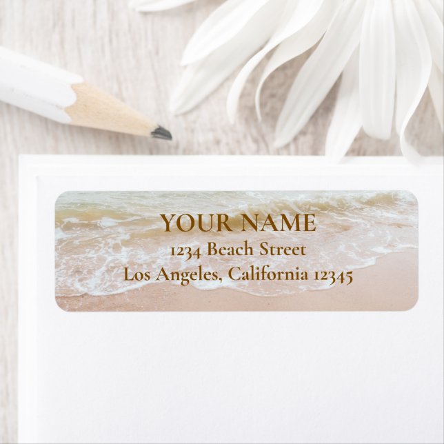 Seashore Return Address Label  (Insitu)