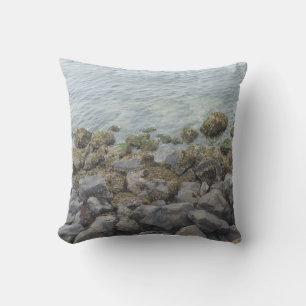 seashore rocks cushion