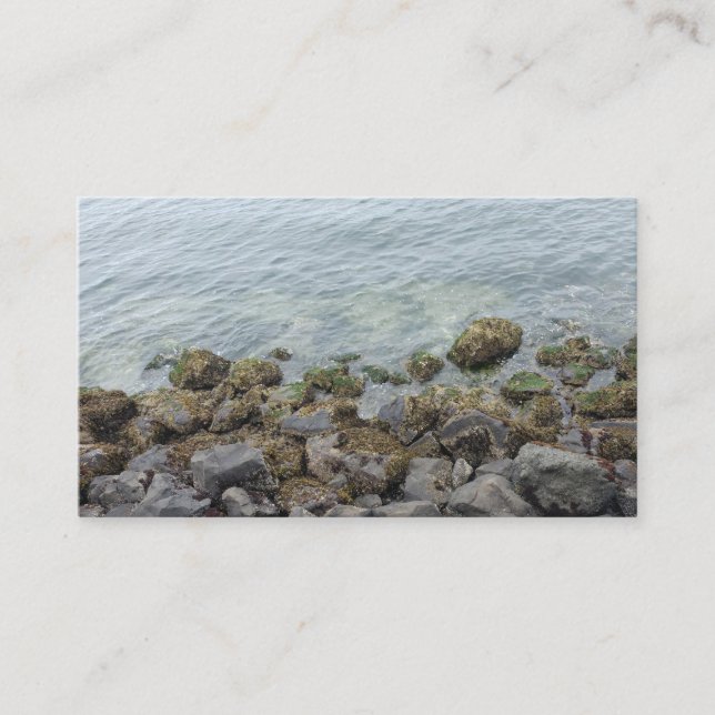 seashore rocks place card (Front)