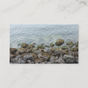 seashore rocks place card