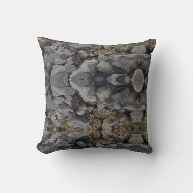 seashore rocks reflected cushion (Front)