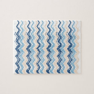Seashore Scribble ZigZag Jigsaw Puzzle