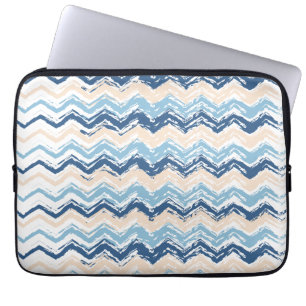 Seashore Scribble ZigZag Laptop Sleeve