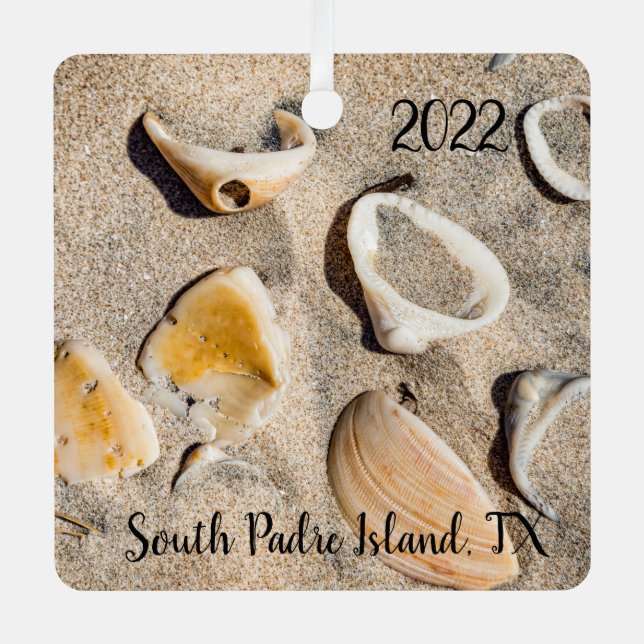 Seashore Sea shells Metal Tree Decoration (Front)