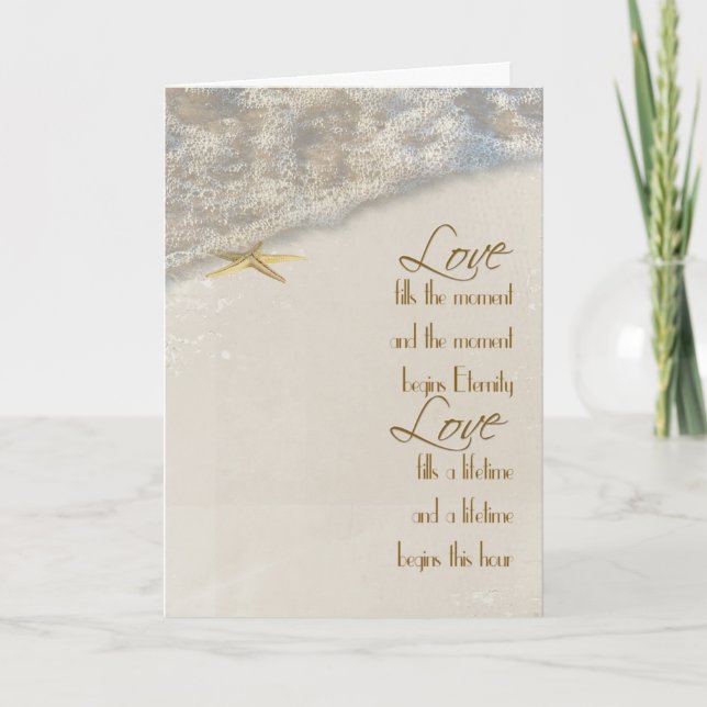 Seashore Star Wedding Invitation (Front)