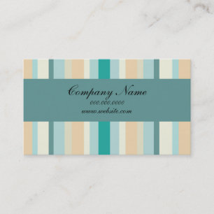 Seashore Stripes Pattern Business Card