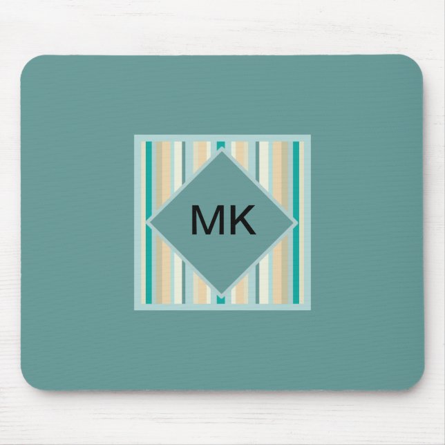 Seashore Stripes Pattern Mouse Pad (Front)