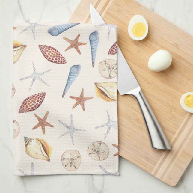 Seashore Tea Towel (Quarter Fold)